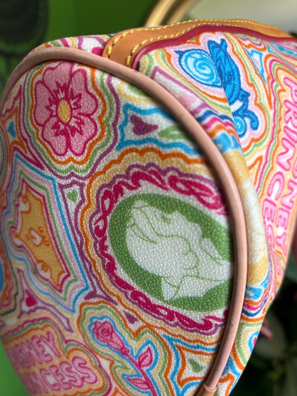 Limited Edition Dooney & Bourke Multicolor Disney Princess Canvas Shoulder Bag - Picture 8 of 14
